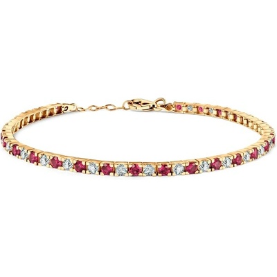 SAVICKI Tenisový náramok žlté zlato se zirkónmi 2,6 mm 19 cm - B-B-B0068-00699-585-Z