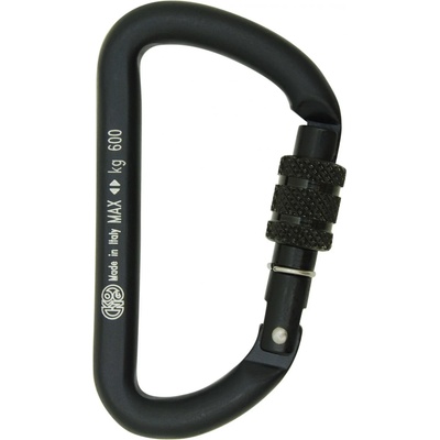Kong Карабинер за екипировка Kong Mini D Screw Sleeve Gear carabiner - Black (324-0036-0111)