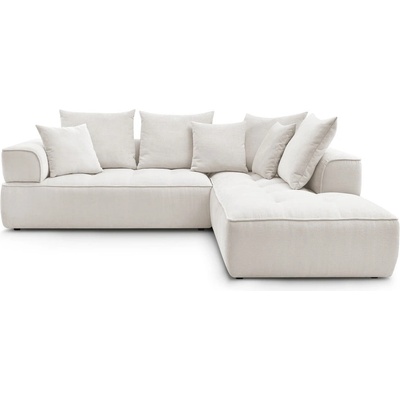 Bobochic Бежов шенилов ъглов диван (десен ъгъл/L форма) Whesley - Bobochic Paris (105568)