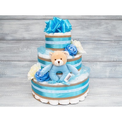 PASTELL Decor Plenkový dort pro chlapečka It´ s a Boy! 2 S hračkou 2 Miminko váží 3 - 6 kg