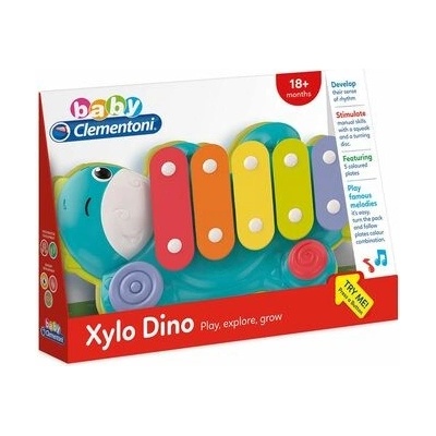 CLEMENTONI Baby xylofon Dino – Zboží Mobilmania