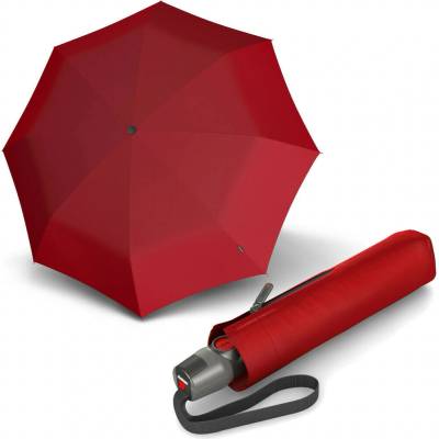 Knirps Umbrellas KNIRPS T.200 RED elegantní dámský plně automatický deštník
