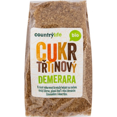 Country Life Cukr třtinový Demerara Bio 500 g