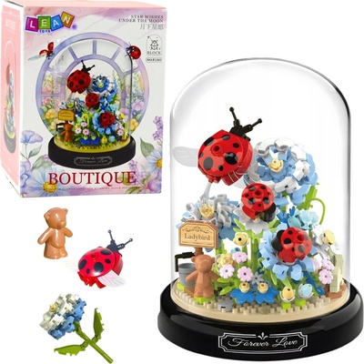 LEAN Toys 23494 Kvetinová výzdoba s lienkami, 596 ks