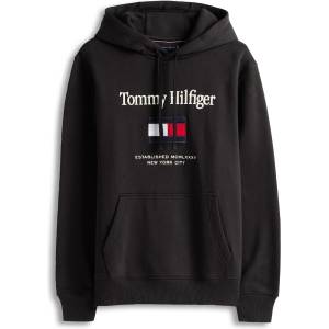 Tommy Hilfiger Суичър Tommy Hilfiger Mens Embro Flag Pull Over Hoodie - Black