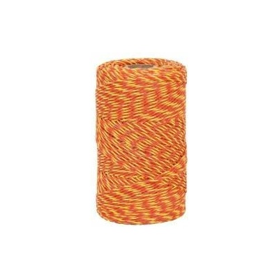 Lanko pro elektrický ohradník, 2mm/250 m, žluto-oranžové