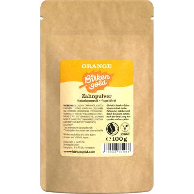 Birkengold Zubný prášok s pomarančom náplň 100 g