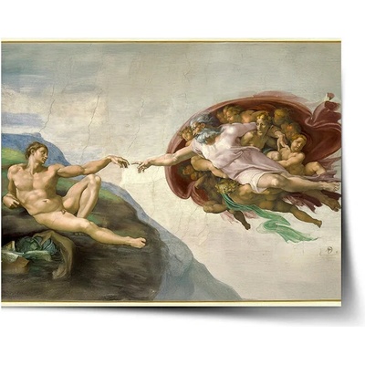Sablio Plagát Stvorenie Adama - Michelangelo Buonarroti - 90x60 cm