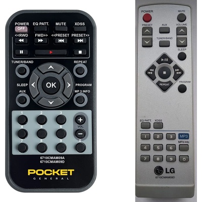 GENERAL Lg 6710cmam09d - дистанционно управление дубликат (6710cmam09d)