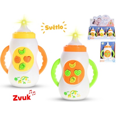 Teddies Sada pre bábiky plast fľaštička cumlík na karte 15x21x5cm