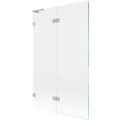 Mexen Lunar L параван за вана 2-крилен ляв 110 x 150 см, прозрачен, четкан никел - 897L-110-100-97-00-L (897L-110-100-97-00-L)