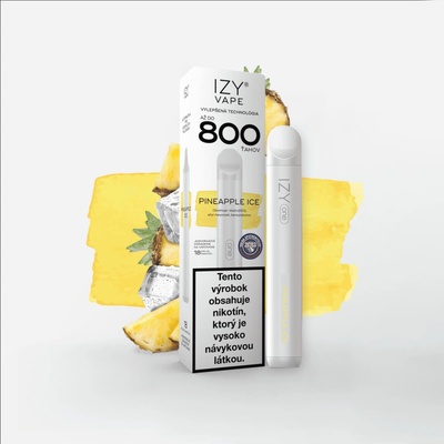 IZY VAPE ONE Pineapple Ice 2ml 18 mg White 800 poťahov