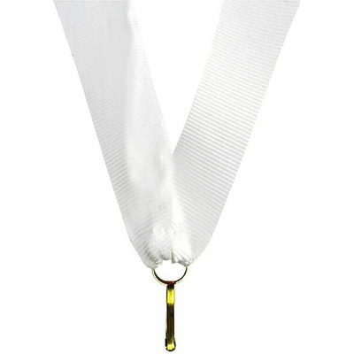 Stuha na medailu 22 mm white