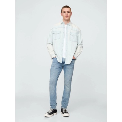 GAP džíny skinny GapFlex pánské modrá šedá