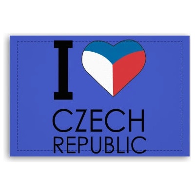 Fotoobraz 90x60 cm střední I love Czech republic