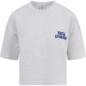 Rose London Детска тениска Rose London Sports Club T-shirt Junior Girls - Grey Marl