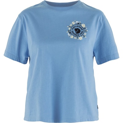 Fjällräven Дамска тениска Fjällräven Women's Fjällblomster Logo T-Shirt - Ultramarine (916-6338-0412)
