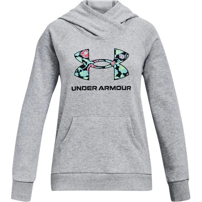 Under Armour Rival Logo Hoodie-GRY 035 šedá