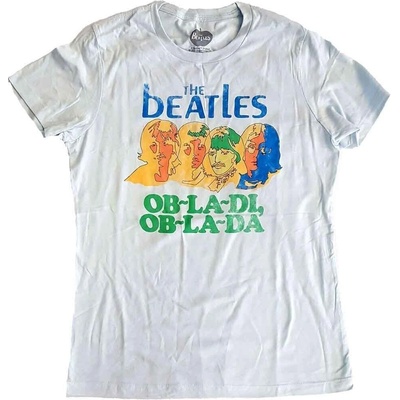 The Beatles Vintage Ob La Di (Back Print) Pale Blue M Дамски Риза (<![CDATA[BEATTEE01LPB02]]>)