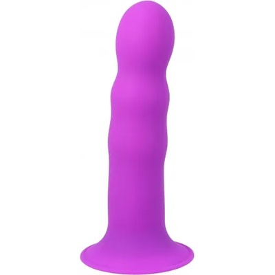 Adrien Lastic Двуслойно термореактивно силиконово дилдо с релеф Hitsens 3 лилаво