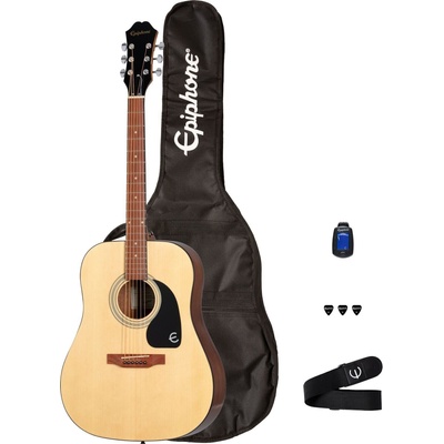 Epiphone Songmaker Acoustic Guitar Player Pack Natural Акустична китара