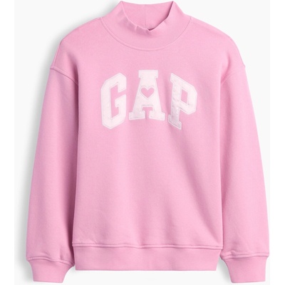 GAP dětská oversize mikina s logem růžová