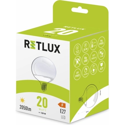 Retlux RLL 467 G120 E27 LED žárovka Big Globe 20W