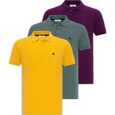 Daniel Hills Тениска жълто, зелено, лилав, размер L