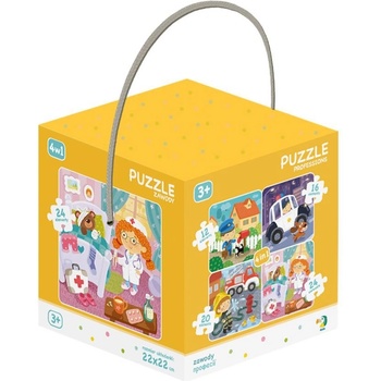 Image 1 of dodo - Пъзел 4 в 1 - комплект 4 бр. Професии - 12-16-20-24 ел