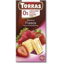 Torras Bílá s jahodami 75 g