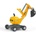 Rollytoys RollyDigger Подвижен Въртящ Се Багер CAT жълт (421015)