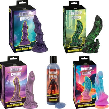 Beasty Cocks - мистичен комплект дилда и лубрикант