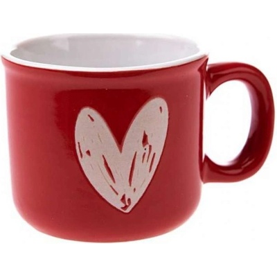 Casa de Engel Hrnek na espresso se srdcem červený 90 ml – Zboží Dáma