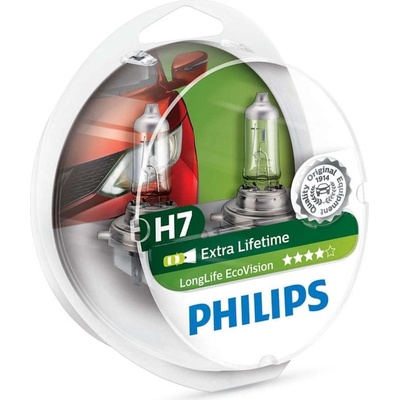 Philips LongLife EcoVision H7 PX26d 12V 55W 2 ks
