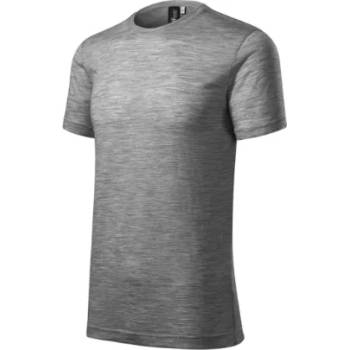 Malfini Merino Rise Мъжка тениска с къс ръкав, тъмносива (15712)