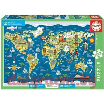 Image 1 of Educa Пъзел educa 17727 - 200 части - sos Детски селища (edu17727)