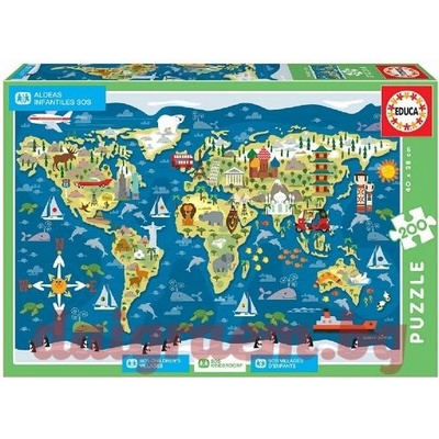 Educa Пъзел educa 17727 - 200 части - sos Детски селища (edu17727)