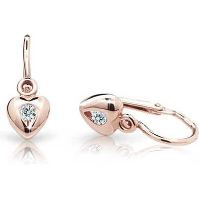Cutie Jewellery dětské náušnice z růžového zlata C1556-10-X-4 růžová