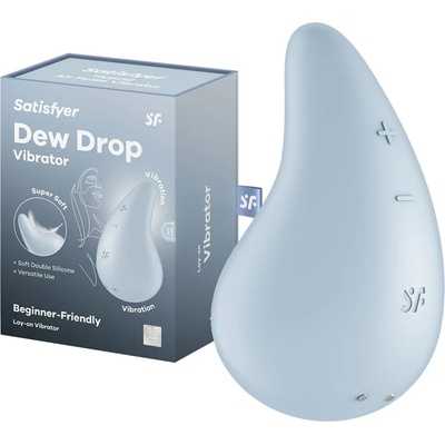 Вибриращ клитор стимулатор, супен нежен - Dew Drop Blue (SATISFY456)