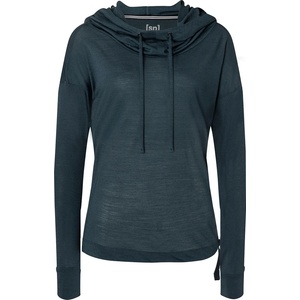 super. natural Дамски вълнен пуловер super. natural Women's Funnel Hoodie - Blueberry - размер XS (105-4297-0311)