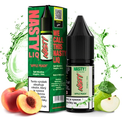 Nasty LIQ Salt Apple Peach 10 ml 20 mg