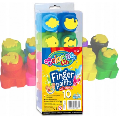 Patio Prstové barvy s razítky Colorino 10 ks