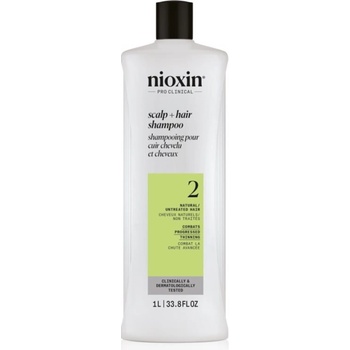 Nioxin System 2 Scalp + Hair Shampoo šampon proti řídnutí vlasů 1000 ml