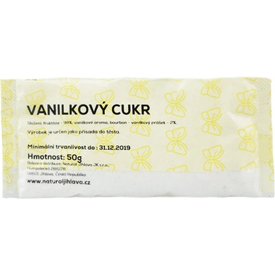 Natural Jihlava Natural cukor vanilkový s fruktózou 50 g