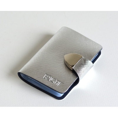 BRIGHT Pouzdro na vizitky Stříbrné/Metalické, 8 x 2 x 10 (BR14-A001-25SYN) – Zboží Mobilmania