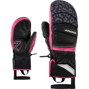 Ziener Детски ръкавици Ziener Kid's Lopaki-Z AS PR Gloves - Black. Pop Pink - размер 7, 5 (EU) (202-8641-0220)