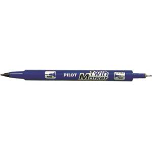 Pilot Алкохолен маркер, 0, 8/2 мм, с два края, PILOT "Twin", син SCA-TM-L-BG (SCA-TM-L-BG)