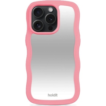 Holdit Калъф Holdit - Wavy, iPhone 15 Pro, Rouge Pink/Mirror (7330985164071)