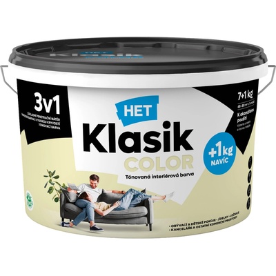Het Klasik Color 0658 žltý pastelový 7+1kg