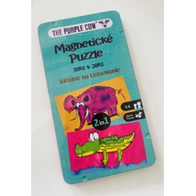 The Purple Cow Magnetické Puzzle ideálne na cestovanie